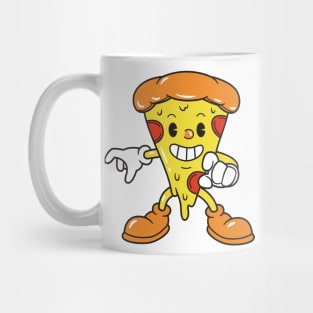 Running Pizza Slice Mug